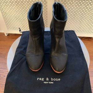 SOLD Rag & Bone Newbury Perforated Leather Boots sz 6,5
